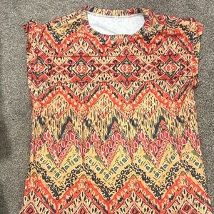 Colorful Geometric Women's Top